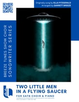 Two Little Men in a Flying Saucer SATB choral sheet music cover